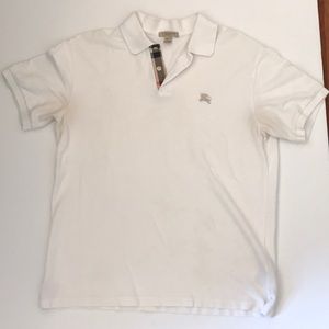 burberry brit white polo